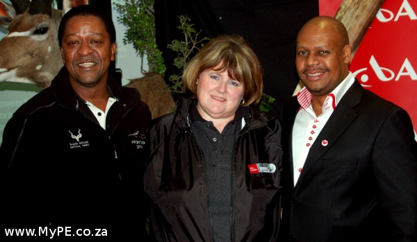 Norman Johnson, Jenni Honsbein and Kgalaletso Tlhoaele