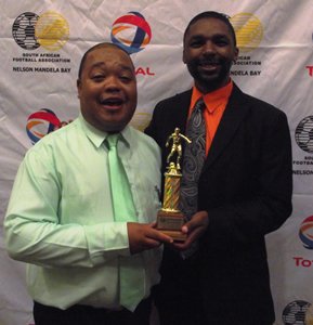 Mustangs' Coaches Mr Marlon Louis (left) and Mr Thobela Thoba (right)