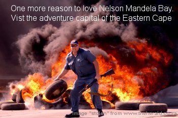 The Herald Burning Tyres
