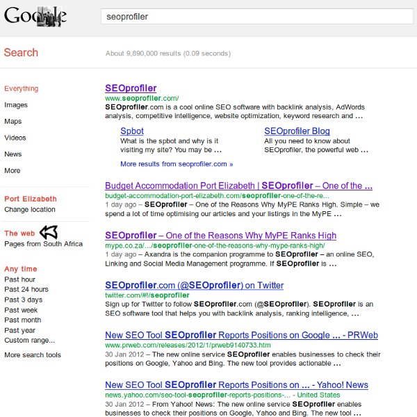 SEOprofiler SEOprofiler