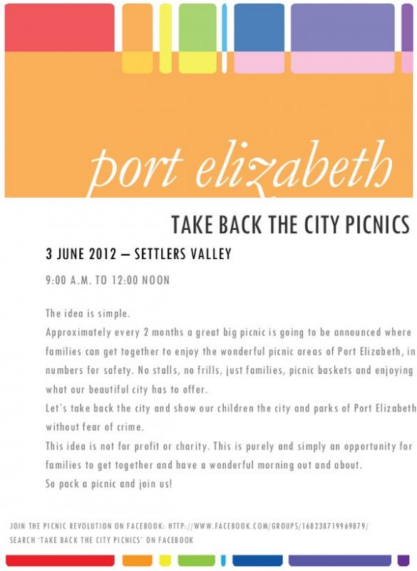 PE Take Back the City Picnics
