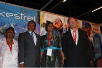 Eveready Financial Director, Rob Simon with Deputy President, Kgalema Motlanthe