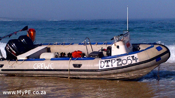 The boat rescued by the NSRI on 12 July off of Seaview.