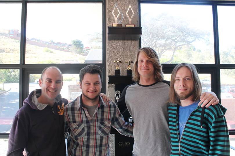 From L to R: Andrew MacKenzie, Jedd McNeilage Gary Welsh and Tim Jones Loeries