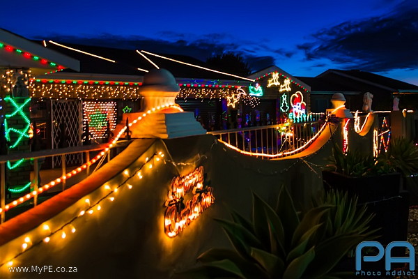 Christmas Light display in Brampton Road, Rowallan Park