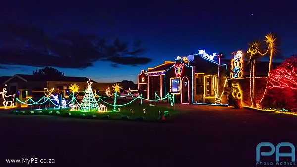 Christmas Light display in Rowan Street, Rowallan Park