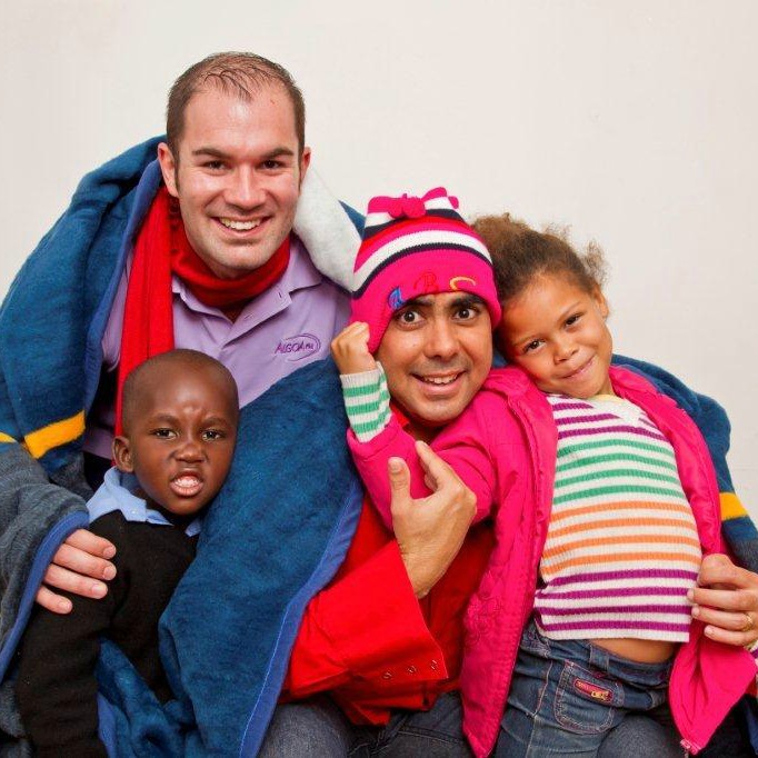 Wayne Hart and Charlton Tobias spread the warmth