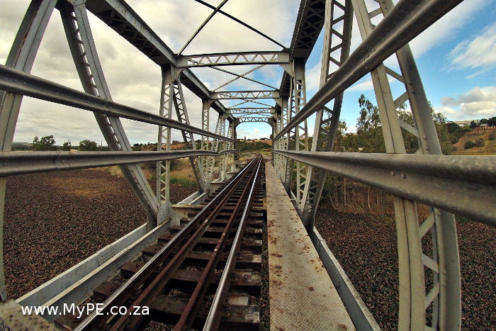 Crossing the Swartkops River by Train