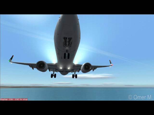Landing Port Elizabeth-iFly 737-800 South African Airways