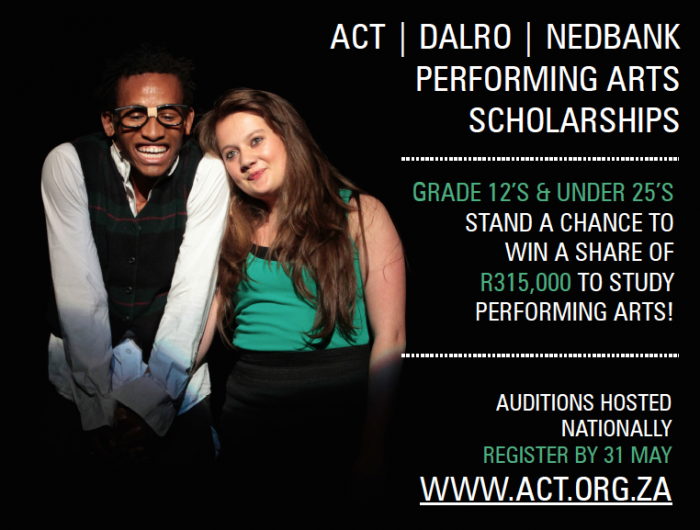 ACT DALRO Nedbank Performing Arts Scholarships 2015