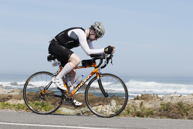 Staying focused: getting in some 'easy miles' on the bike