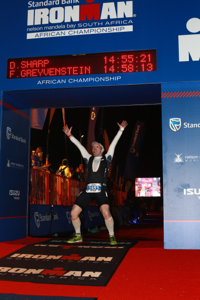 Letting it all out at the finish