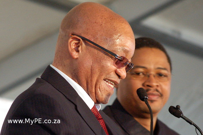 Jacob Zuma and Mlibo Qoboshiyane