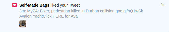 Biker Killed Tweet
