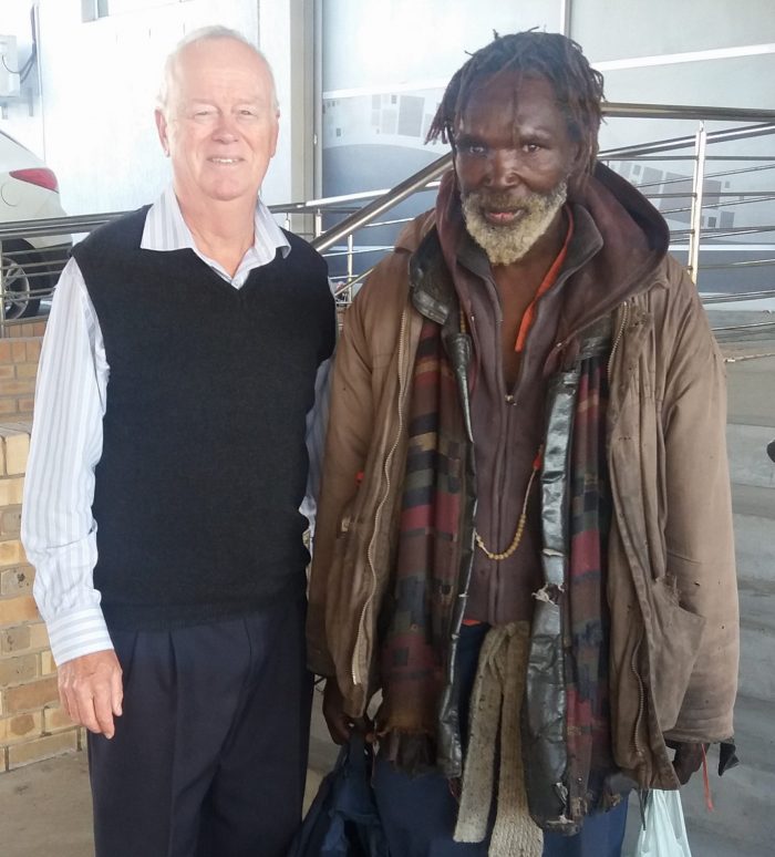 Port Elizabeth Justice Centre Principal Civil Attorney, Mike Burmeister with Mr Sotomela