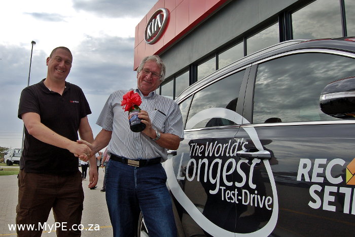 Kia worlds longest test drive