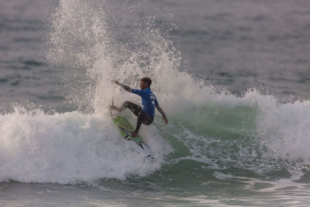 Angelo Faulkner has been on fire at the Billabong Junior Series in Ballito Photo: Luke Patterson