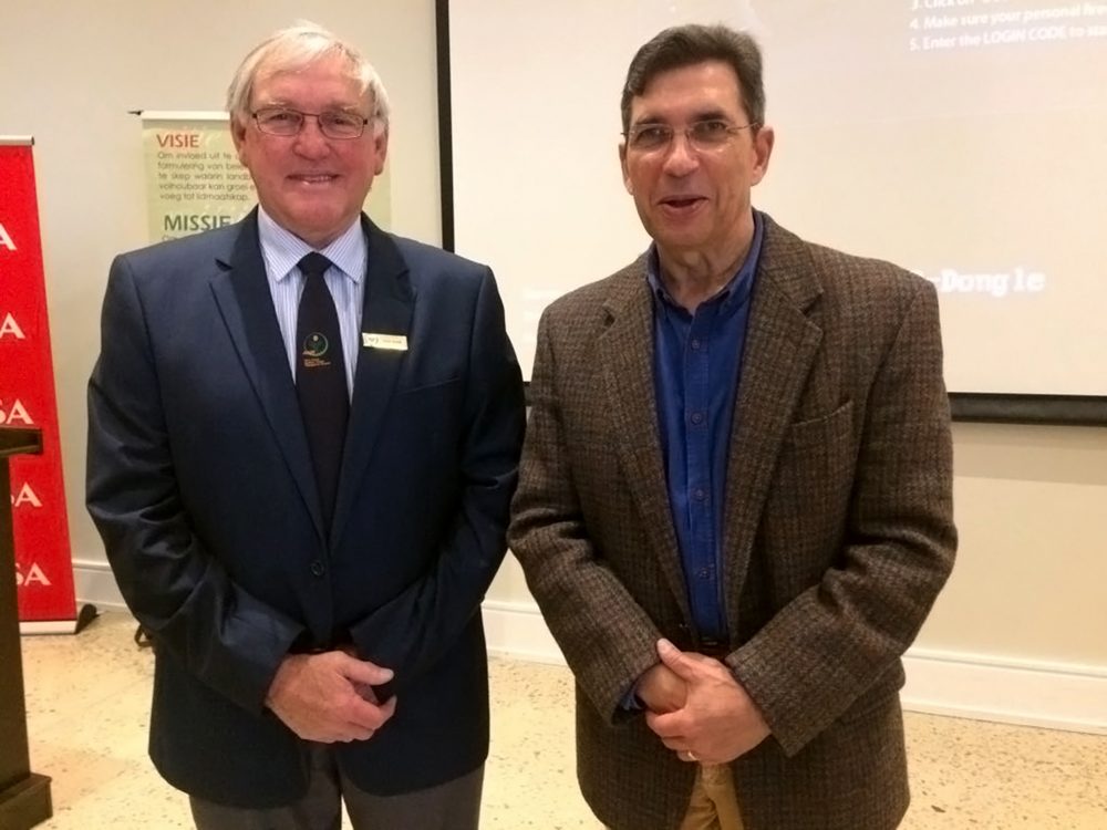Doug Stern and television journalist Freek Robinson
