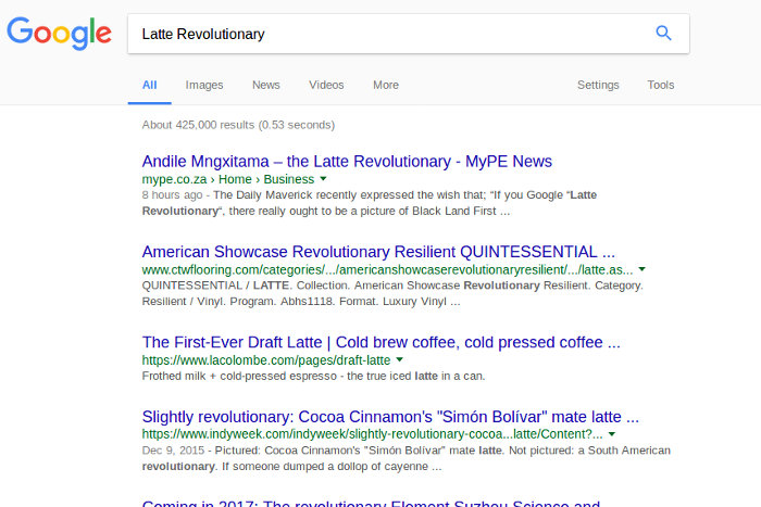 Latte Revolutionary Google News