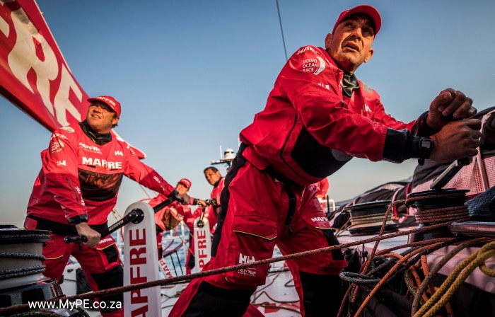 Prologue on-board MAPFRE. Photo by Jen Edney/Volvo Ocean Race. 10 October, 2017