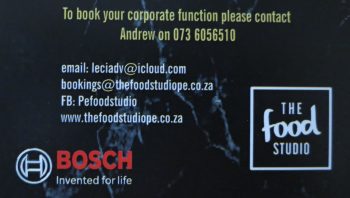 contact the food studio, you won't be disappointed