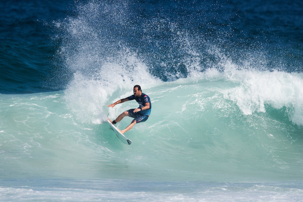 Corona JBay Open top seed Jordy Smith in action in Rio Photo: © WSL