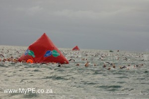 Outer Marks 2 and 3 of the 2012 Ironman Swim