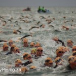 Ironman swim Mark number 3 rounding