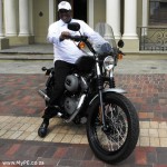 Zanoxolo Wayile on Harley Davidson