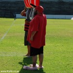 Pink Slippers at the Boet Erasmus Stadium