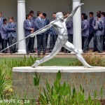 Grey High School Quad Statue