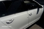 VW Polo shot at in Kleinskool