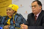 Pemmy Majodina and Danny Jordaan