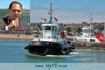 PE Tug Qunu - Inset. Port Captain Bryn Adamson
