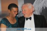 Cathy Dreyer shares a joke with a legend - Sir David Attenborough