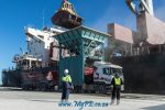 The GENCO BRITTANY makes history in the Port of Ngqura by discharging the first cargo of raw material for the newly established Osho Cement factory in the Coega SEZ.