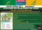 Springboks vs Australia NMB Stadium Road Closures