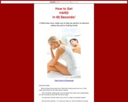 How to Get a Hard, Firm Erection in 60 Seconds