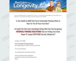 Reclaim Your Longevity: 8 Simple Steps To Dial In 20 More Years Of Peak Performance Living