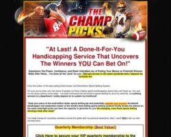 The Champ's Personal Sports Picks