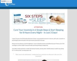 Cure Insomnia - Six Steps To Sleep