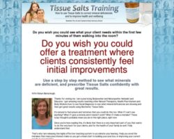 Tissue Salts Training