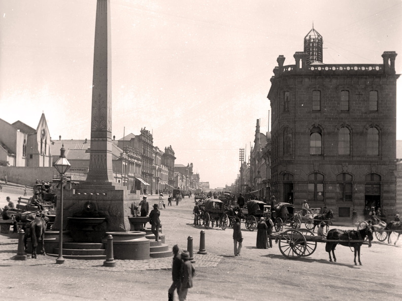 Cenotaph and Main Street circa 1900